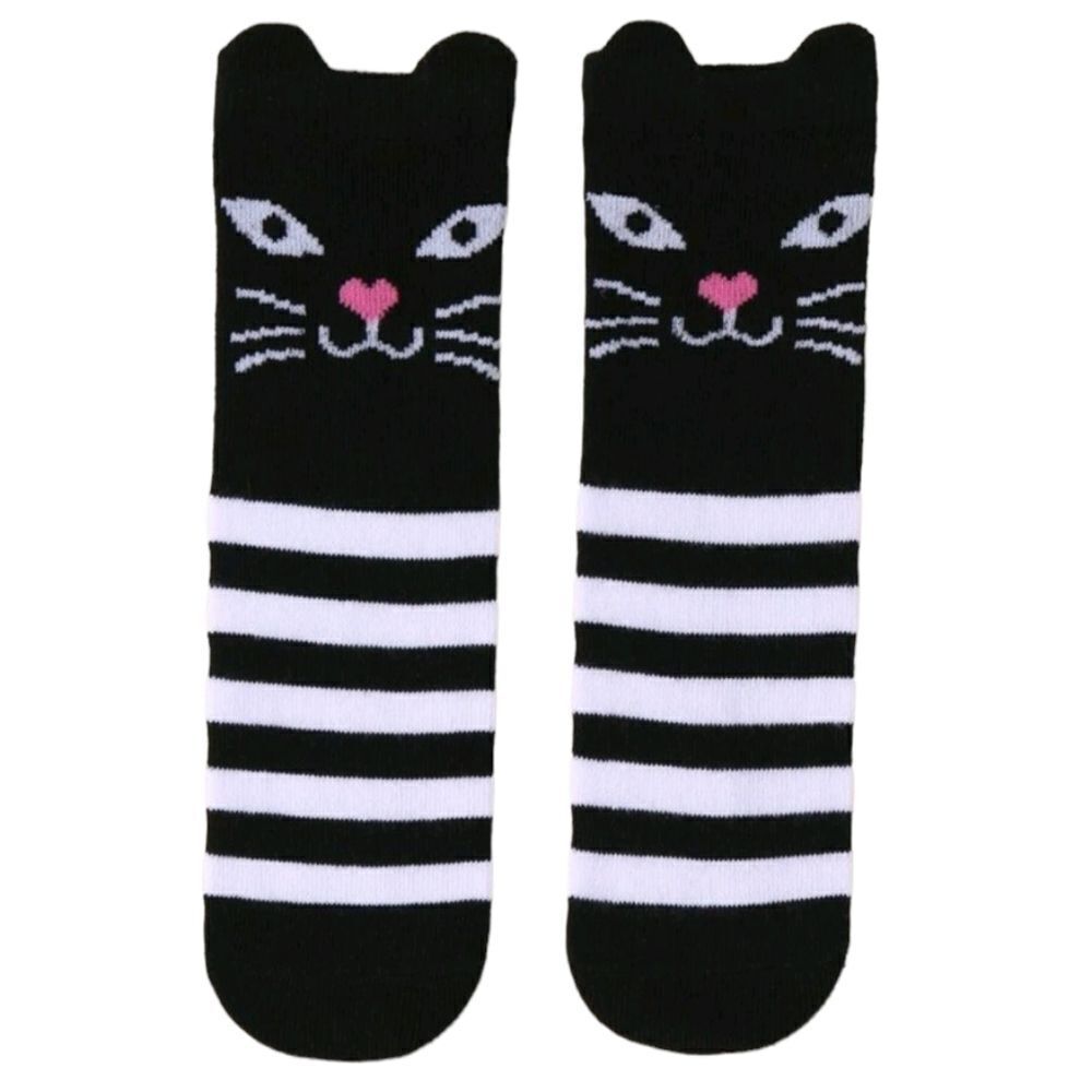 Cat 🐈⬛ Face Baby Socks - Picture 3 of 7